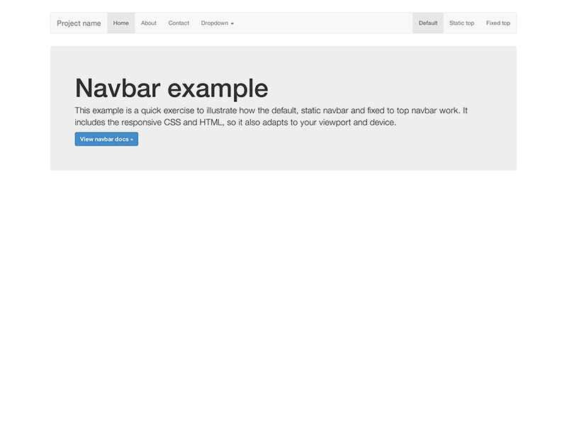 Beispiel: Navbar